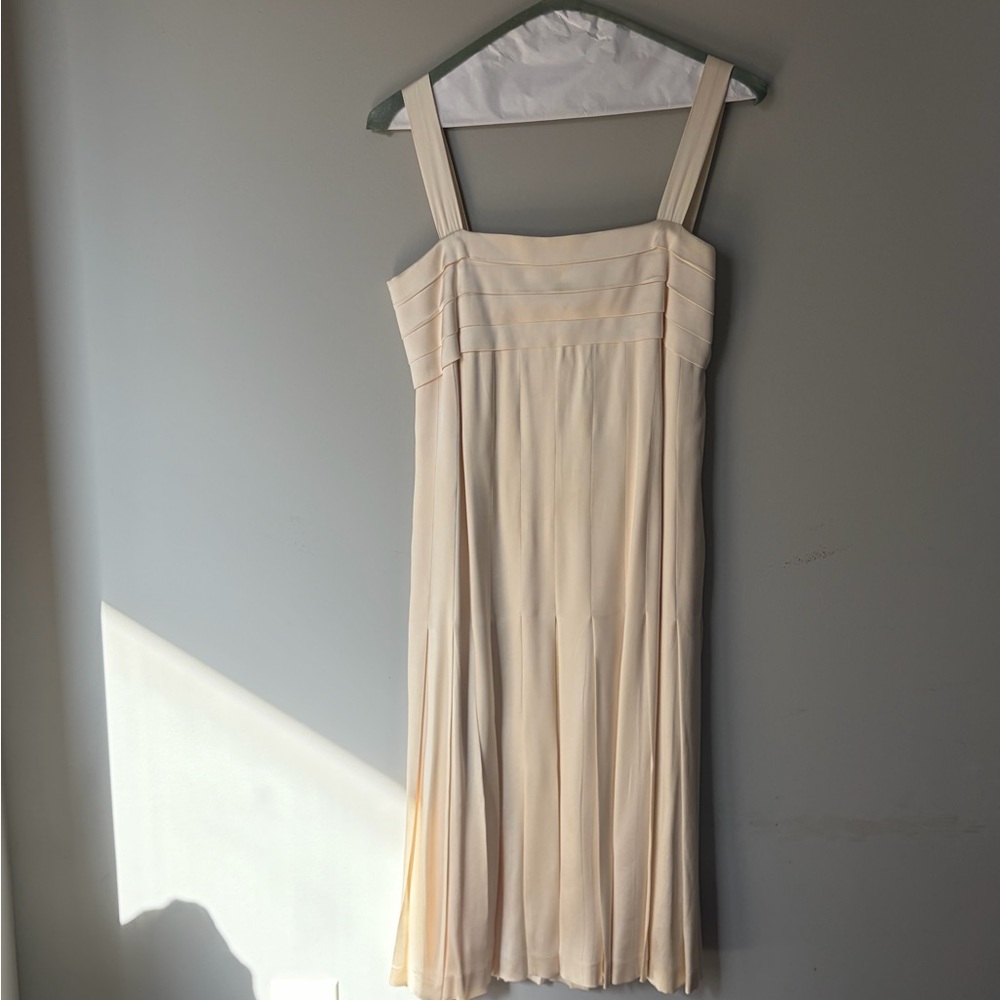 Vintage Chanel Ivory silk mini dress